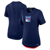 NHL New York Rangers Fanatics Women's Authentic Pro Rink Tech T-Shirt