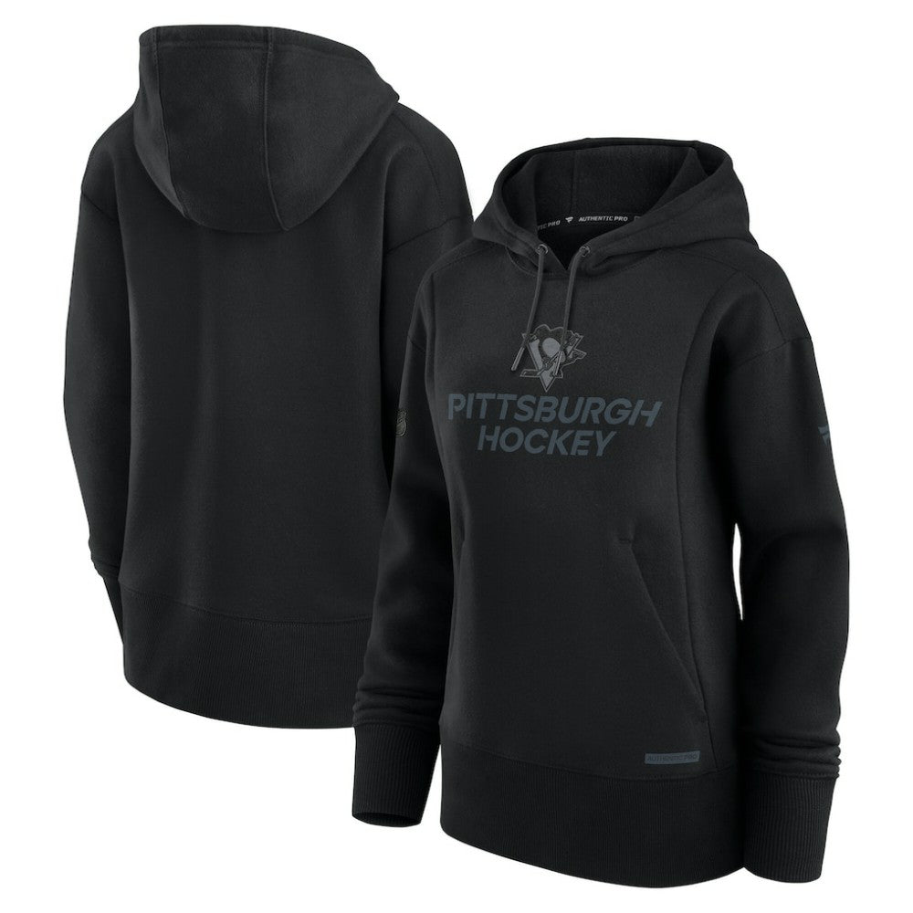 NHL Pittsburgh Penguins Fanatics Women's Authentic Pro Road Pullover Hoodie