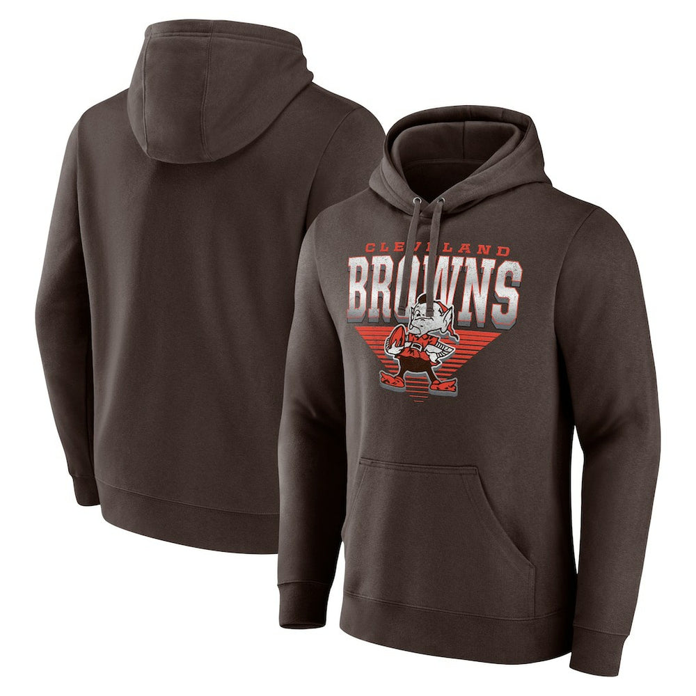 Geometric Chrome Pullover Hoodie - Cleveland Browns Hoodies
