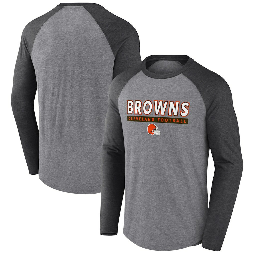 Tri-Blend Raglan Long Sleeve T-Shirt - Cleveland Browns T-shirts