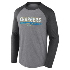 Tri-Blend Raglan Long Sleeve T-Shirt - Los Angeles Chargers T-shirts