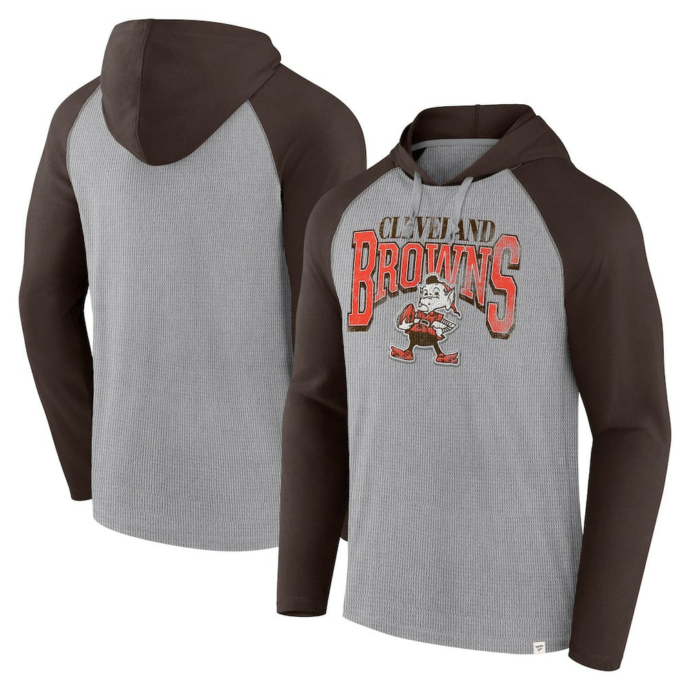 Under Center Long Sleeve Hoodie T-Shirt - Cleveland Browns Hoodies