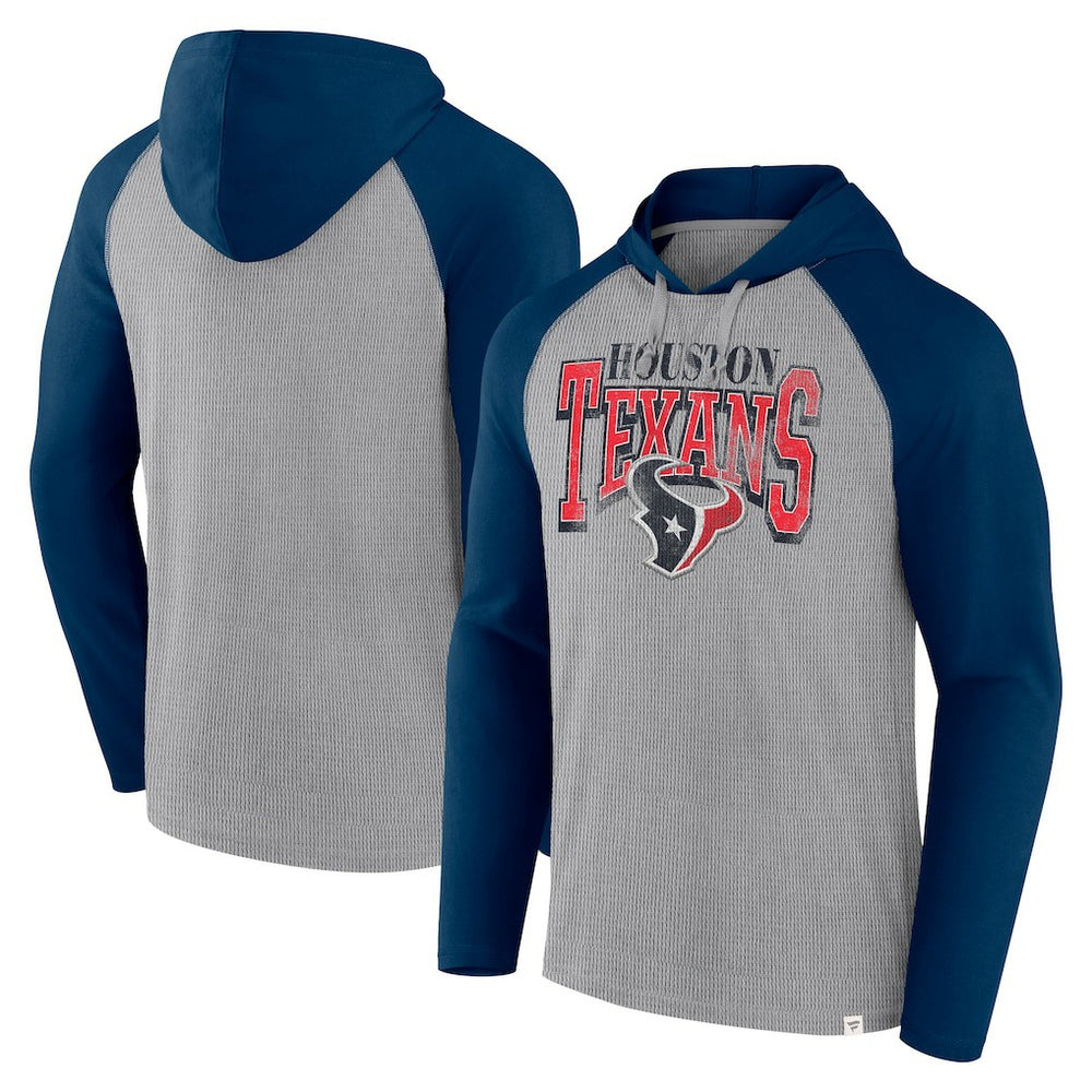 Under Center Long Sleeve Hoodie T-Shirt - Houston Texans Hoodies