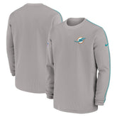2024 Sideline Coaches Long Sleeve Top - Miami Dolphins Tops