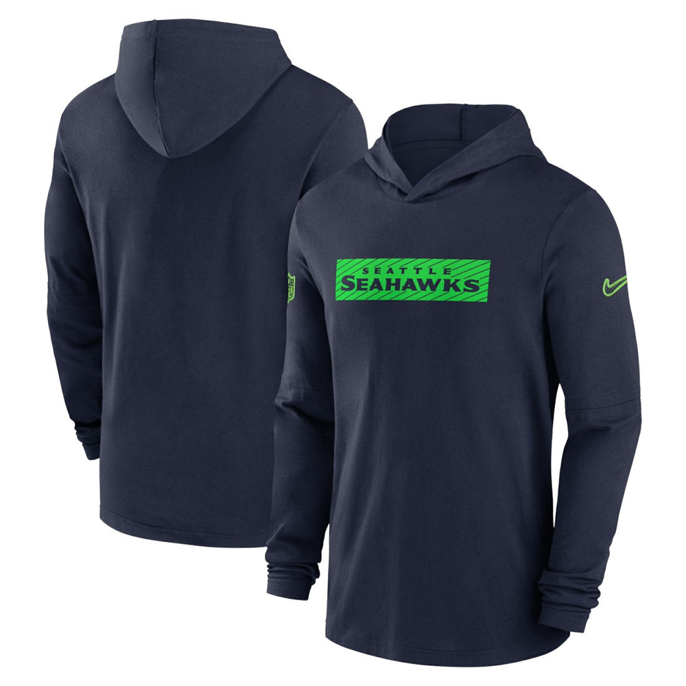 2024/25 Sideline Performance Long Sleeve Hoodie T-Shirt - Seattle Seahawks Hoodies