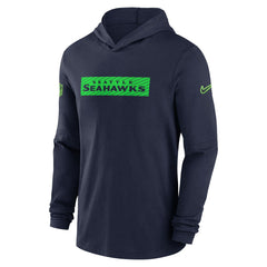 2024/25 Sideline Performance Long Sleeve Hoodie T-Shirt - Seattle Seahawks Hoodies
