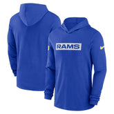 2024/25 Sideline Performance Long Sleeve Hoodie T-Shirt - Los Angeles Rams Hoodies