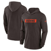 2024/25 Sideline Performance Long Sleeve Hoodie T-Shirt - Cleveland Browns Hoodies