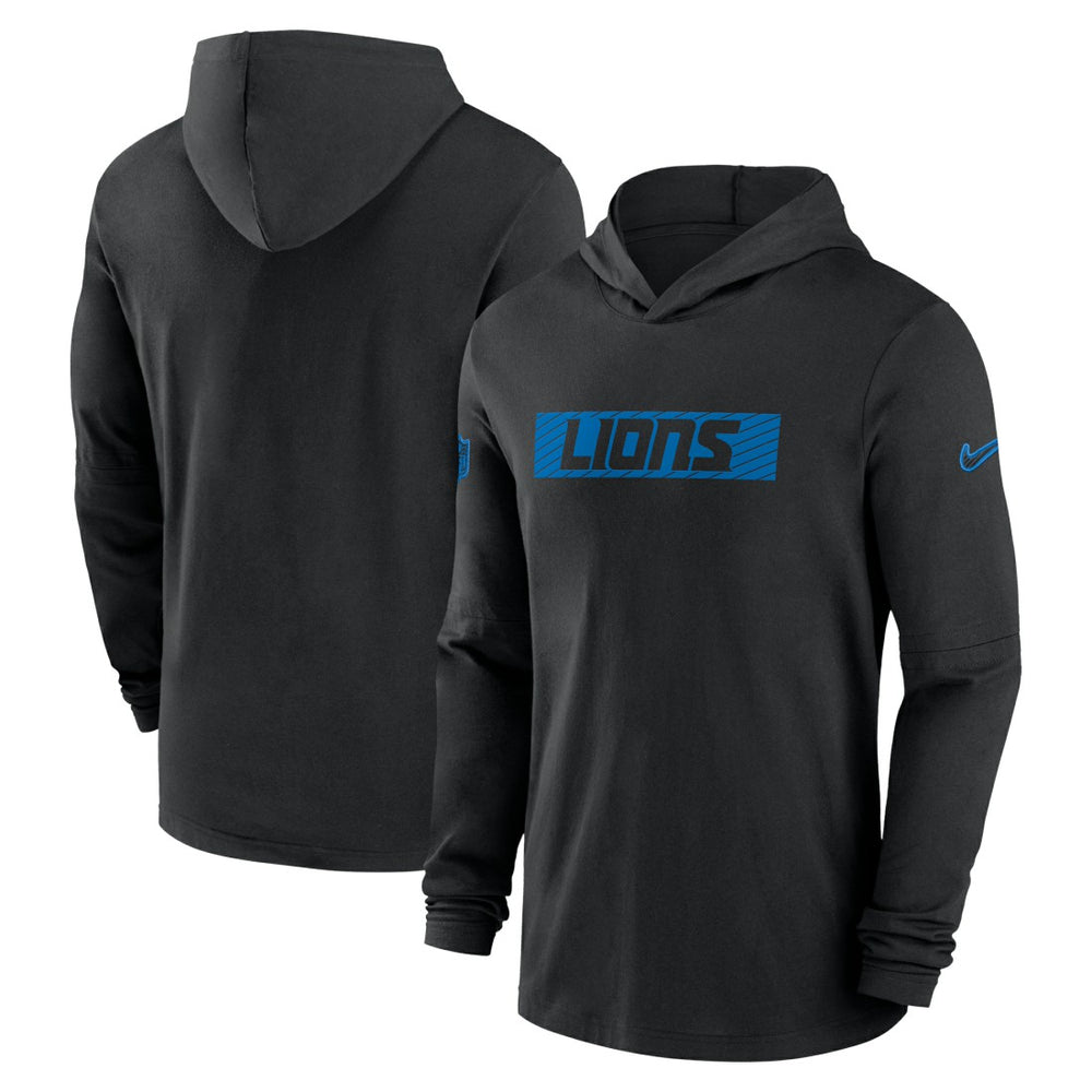 2024/25 Sideline Performance Long Sleeve Hoodie T-Shirt - Detroit Lions Hoodies