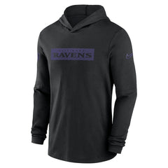 2024/25 Sideline Performance Long Sleeve Hoodie T-Shirt - Baltimore Ravens Hoodies