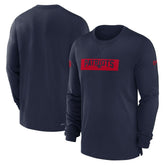 Sideline Player Performance Long Sleeve T-Shirt - New England Patriots T-shirts