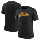 Overlap Lockup Tri-Blend T-Shirt - Washington Commanders T-shirts