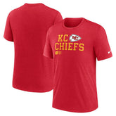 Overlap Lockup Tri-Blend T-Shirt - Kansas City Chiefs T-shirts
