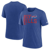 Overlap Lockup Tri-Blend T-Shirt - Buffalo Bills T-shirts