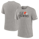 Overlap Lockup Tri-Blend T-Shirt - Cleveland Browns T-shirts
