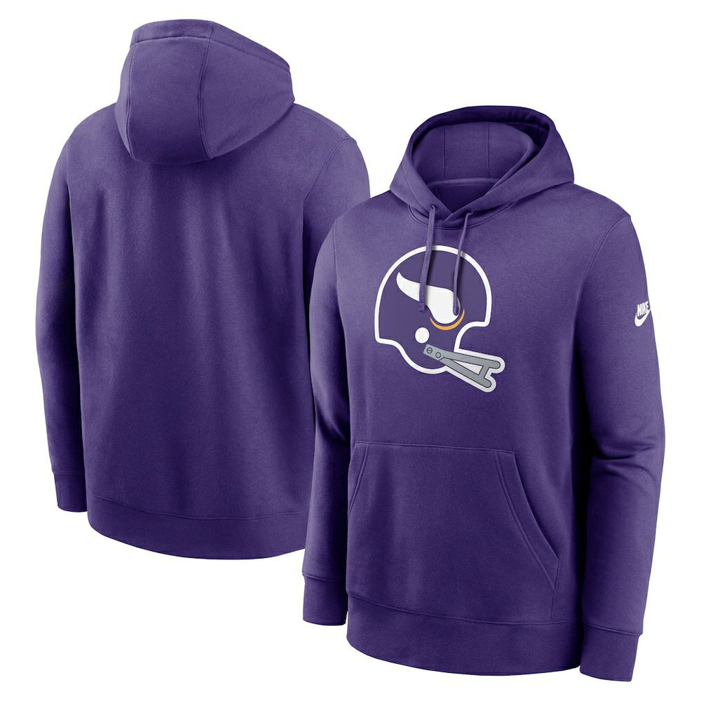 Rewind Club Logo Pullover Hoodie - Minnesota Vikings Hoodies