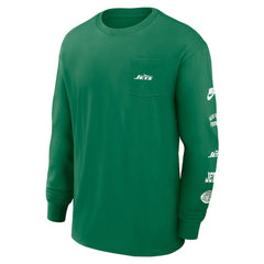 Rewind Heavy Max90 Pocket Long Sleeve T-Shirt - New York Jets T-shirts
