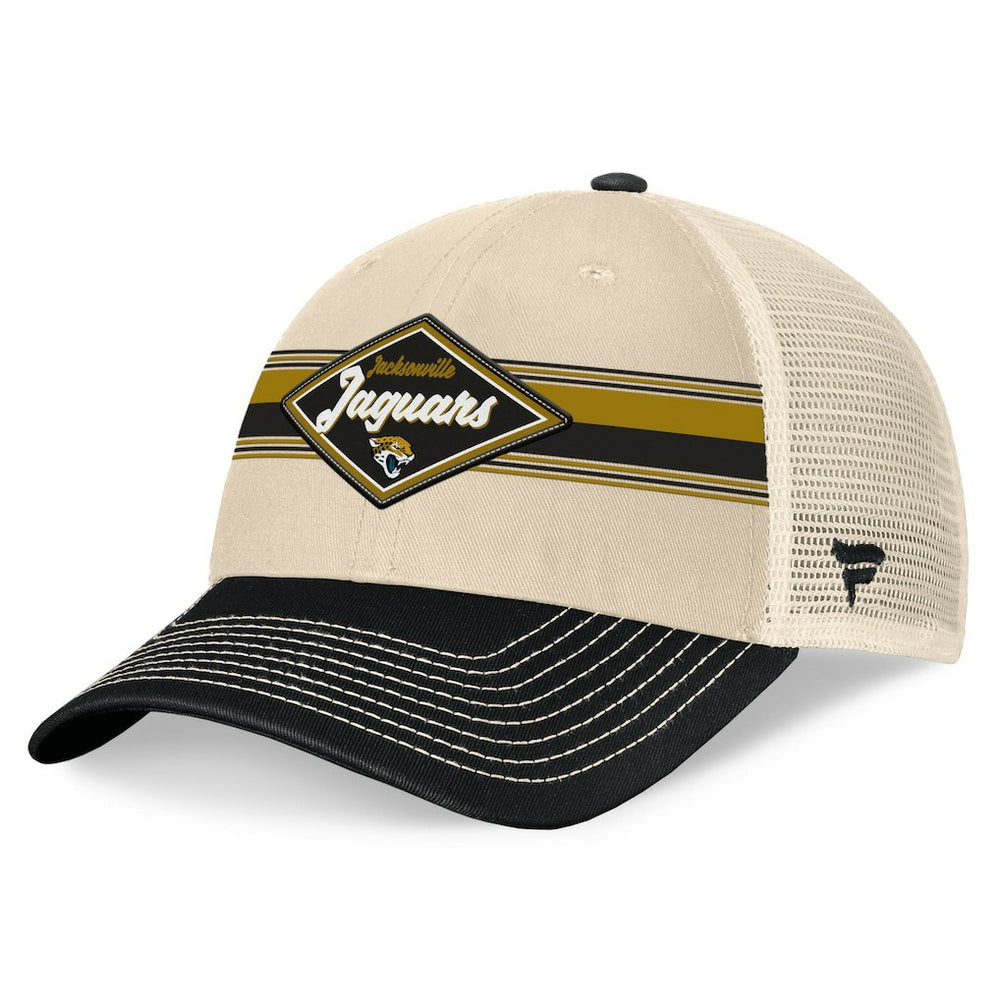 Diamond Stripe Trucker Adjustable Hat - Jacksonville Jaguars Hats