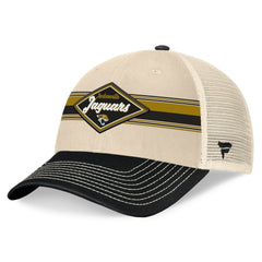 Diamond Stripe Trucker Adjustable Hat - Jacksonville Jaguars Hats