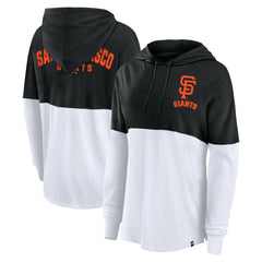 Black/White San Francisco Giants Fanatics Women's Backup Option Pullover Hoodie