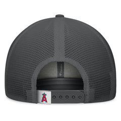 Gray/Graphite Los Angeles Angels Fanatics A-Frame Trucker Adjustable Hat