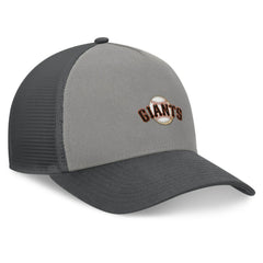 Gray/Graphite San Francisco Giants Fanatics A-Frame Trucker Adjustable Hat