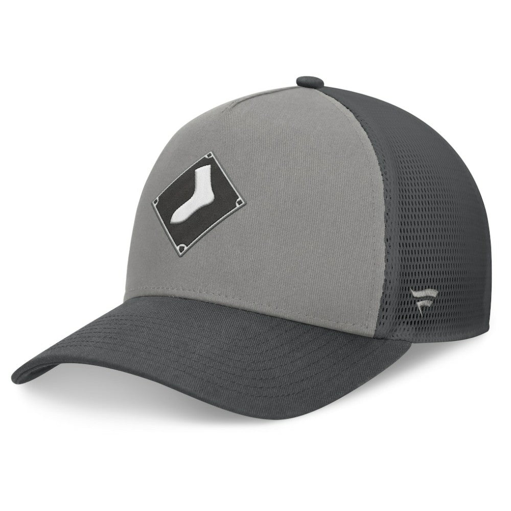 Gray/Graphite Chicago White Sox Fanatics A-Frame Trucker Adjustable Hat