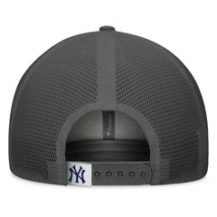 Gray/Graphite New York Yankees Fanatics A-Frame Trucker Adjustable Hat