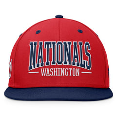 Red/Navy Washington Nationals Fanatics Fundamental Bold Snapback Hat