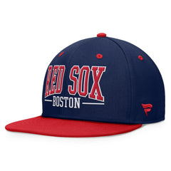Navy/Red Boston Red Sox Fanatics Fundamental Bold Snapback Hat