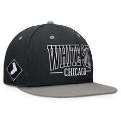 Black/Gray Chicago White Sox Fanatics Fundamental Bold Snapback Hat