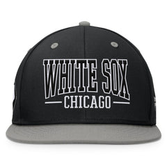 Black/Gray Chicago White Sox Fanatics Fundamental Bold Snapback Hat