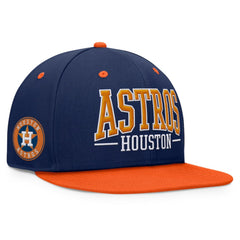 Navy/Orange Houston Astros Fanatics Fundamental Bold Snapback Hat