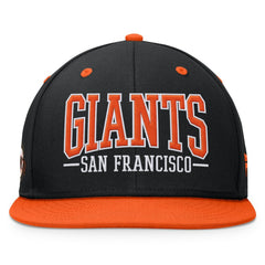 Black/Orange San Francisco Giants Fanatics Fundamental Bold Snapback Hat