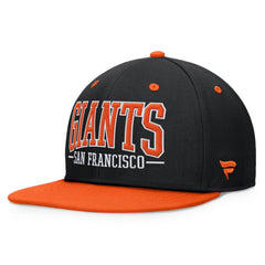 Black/Orange San Francisco Giants Fanatics Fundamental Bold Snapback Hat