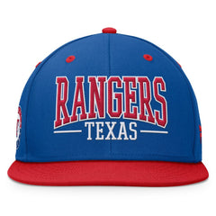 Royal/Red Texas Rangers Fanatics Fundamental Bold Snapback Hat