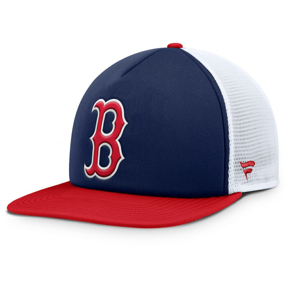 Navy/White Boston Red Sox Fanatics Fundamental Foam Front Snapback Hat