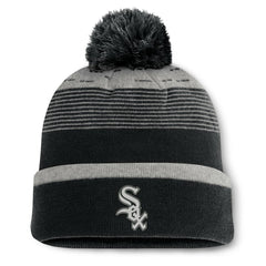 Black Chicago White Sox Fanatics Fundamental Gradient Cuffed Knit Hat with Pom