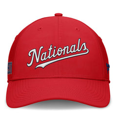 Red Washington Nationals Fanatics Fundamental Tag Flex Hat