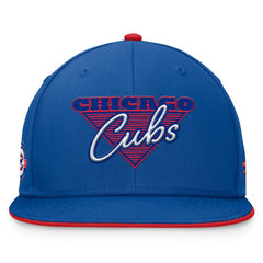 Royal Chicago Cubs Fanatics Fundamental Tri-Script Fitted Hat
