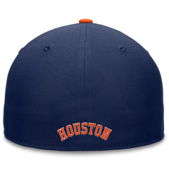Navy Houston Astros Fanatics Fundamental Tri-Script Fitted Hat