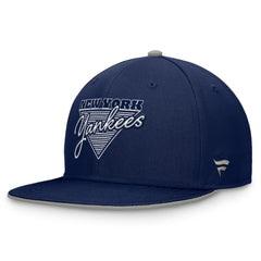 Navy New York Yankees Fanatics Fundamental Tri-Script Fitted Hat