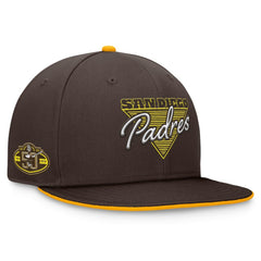 Brown San Diego Padres Fanatics Fundamental Tri-Script Fitted Hat