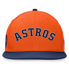 Orange/Navy Houston Astros Fanatics Fundamental Two-Tone Fitted Hat