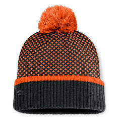 Black San Francisco Giants Fanatics Women's Fundamental Jacquard Cuffed Knit Hat with Pom