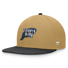 Khaki/Black Tampa Bay Rays Fanatics Heritage Two-Tone Fitted Hat