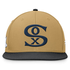 Khaki/Black Chicago White Sox Fanatics Heritage Two-Tone Fitted Hat