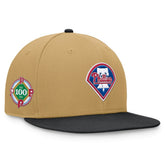 Khaki/Black Philadelphia Phillies Fanatics Heritage Two-Tone Fitted Hat
