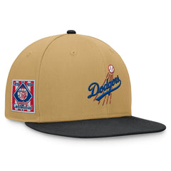 Khaki/Black Los Angeles Dodgers Fanatics Heritage Two-Tone Fitted Hat