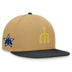 Khaki/Black Seattle Mariners Fanatics Heritage Two-Tone Fitted Hat
